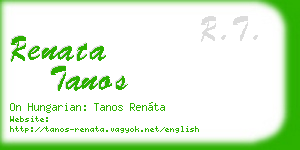 renata tanos business card